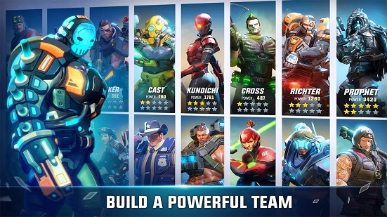 Build Powerful Team Hero Hunters
