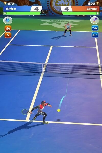 Playing Leagues in Tennis Clash APK Mod