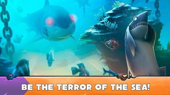 Be the real terror of Hungry Shark Hacked