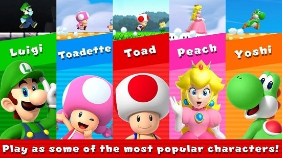 Characters of Mario Run Game