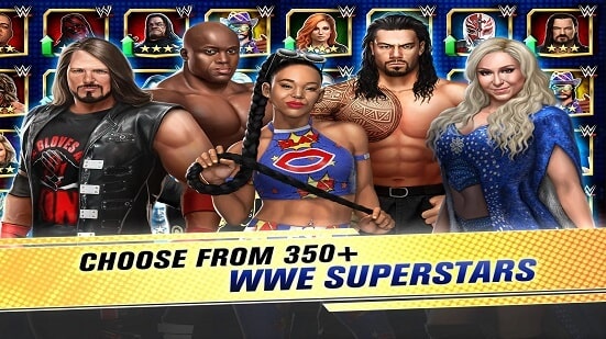 Choose Your Superstar in WWE Superstars Game